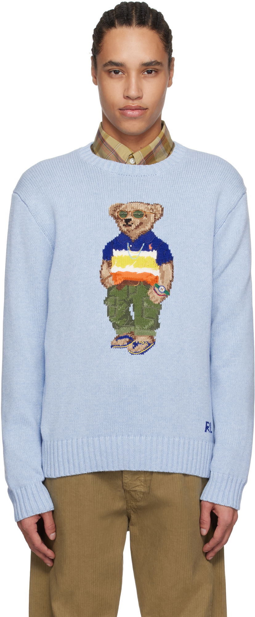 Villapaita Polo by Ralph Lauren Polo Ralph Lauren Bear Cotton Sweater Sininen | 710964799001