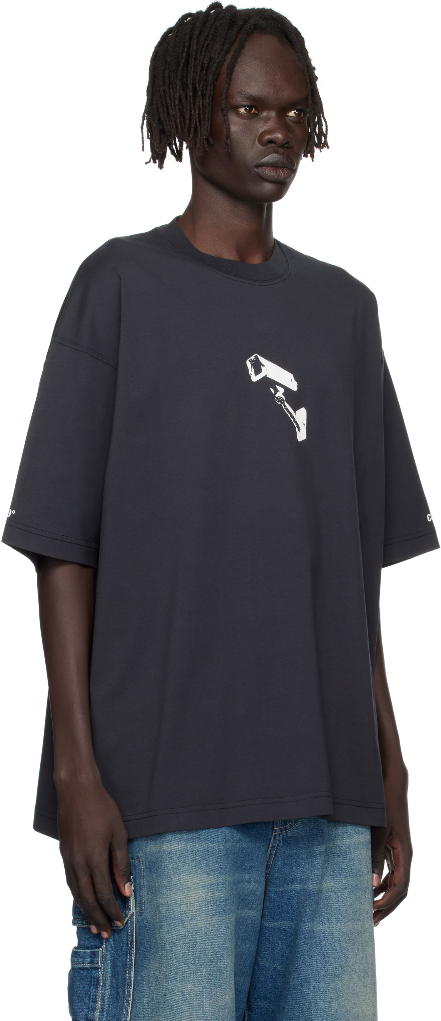 T-paita VETEMENTS VETEMENTS 'CCTV' Oversized T-Shirt Musta | UH76TR440B, 1