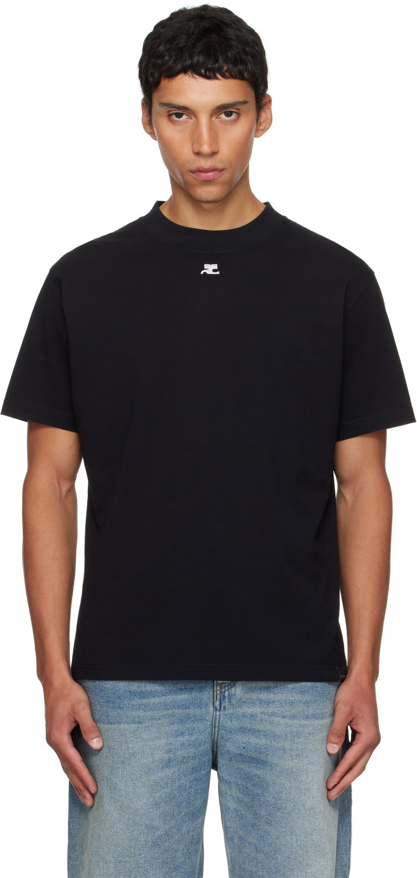 T-paita Courrèges Courrèges Oversized T-Shirt Musta | 325JTS203JS0233