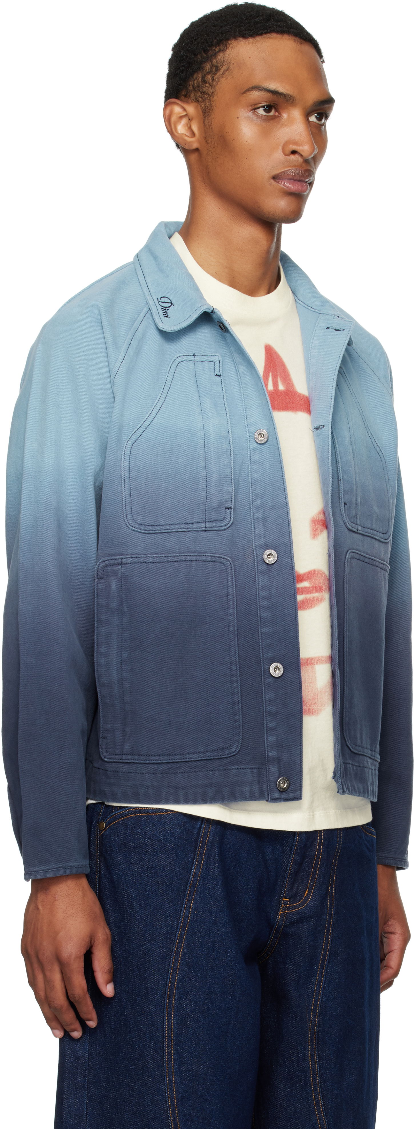 Takki Dime Dime Dipped Chore Jacket Sininen | DIMESU252BLU, 1