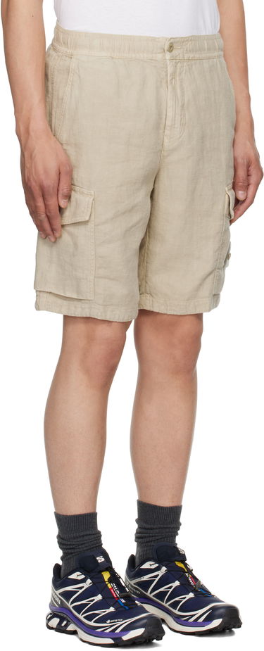 Shortsit Stone Island Stone Island Diagonal Linen Shorts Beige | K1S15 L100001 S00F8, 1