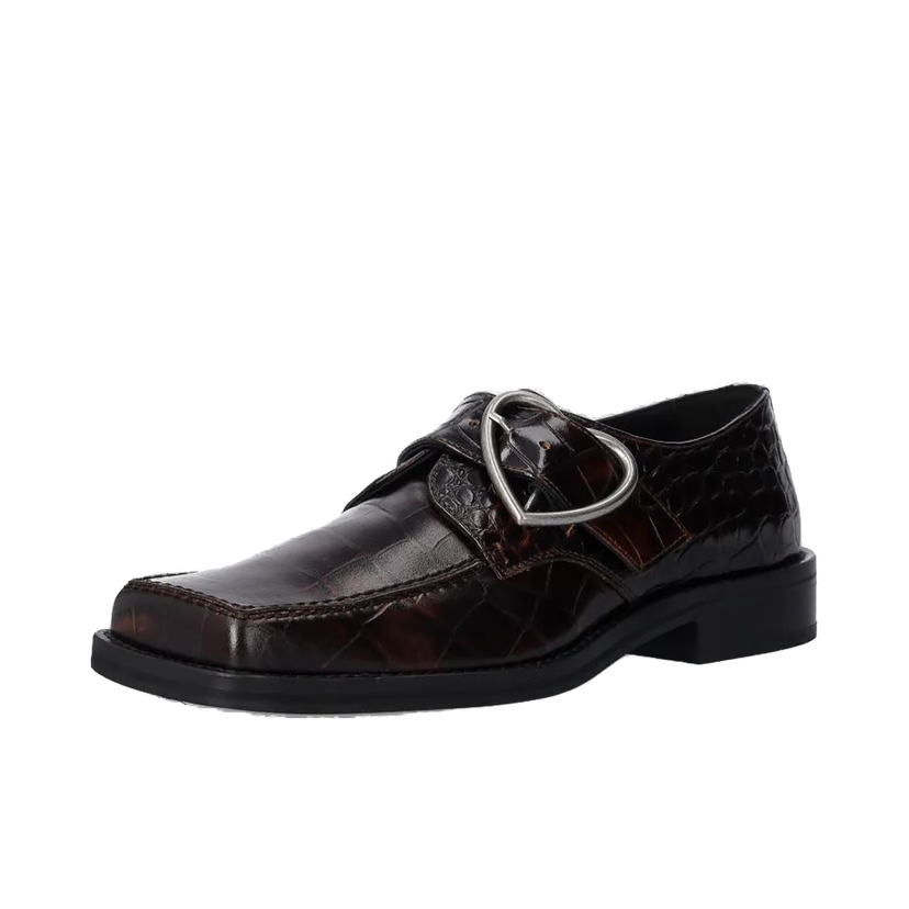 Tennarit ja kengät Martine Rose Square Toe Buckle Loafer Ruskea | 1055LE01710W
