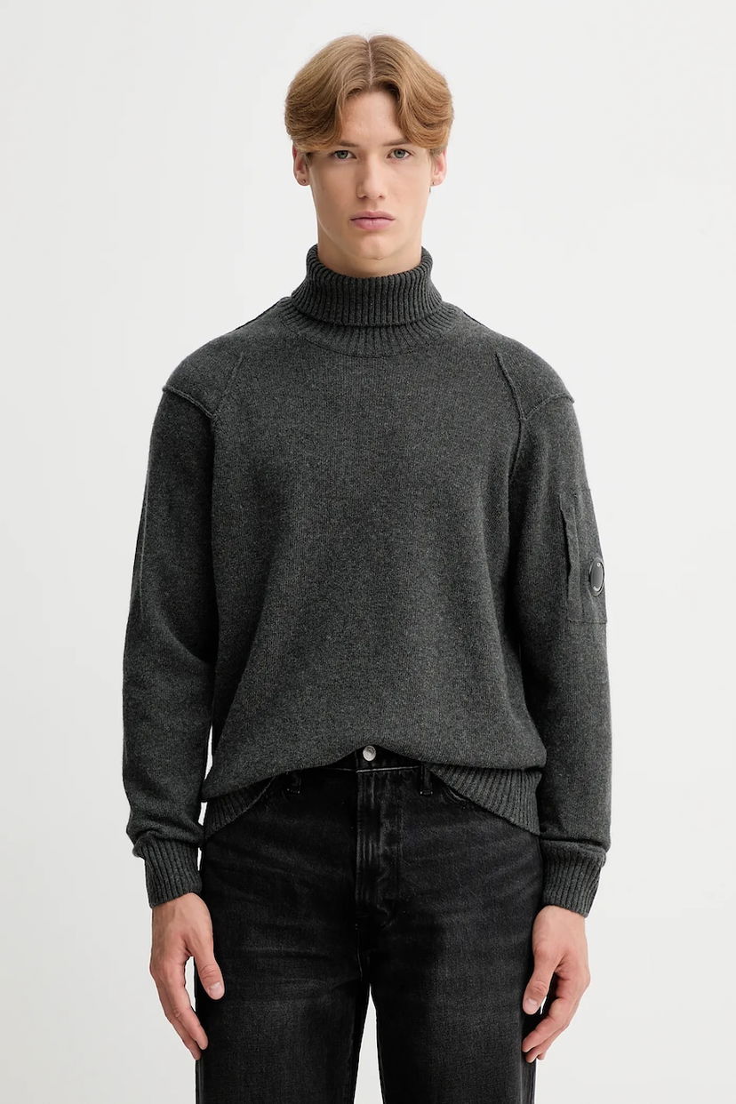Villapaita C.P. Company C.P. Company Turtleneck Sweater Harmaa | 19CMKN166A110149A