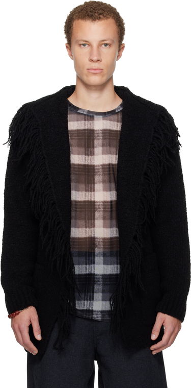 Villapaita Dries Van Noten Dries Van Noten Fringed Cardigan Musta | 252-021237-2721, 0