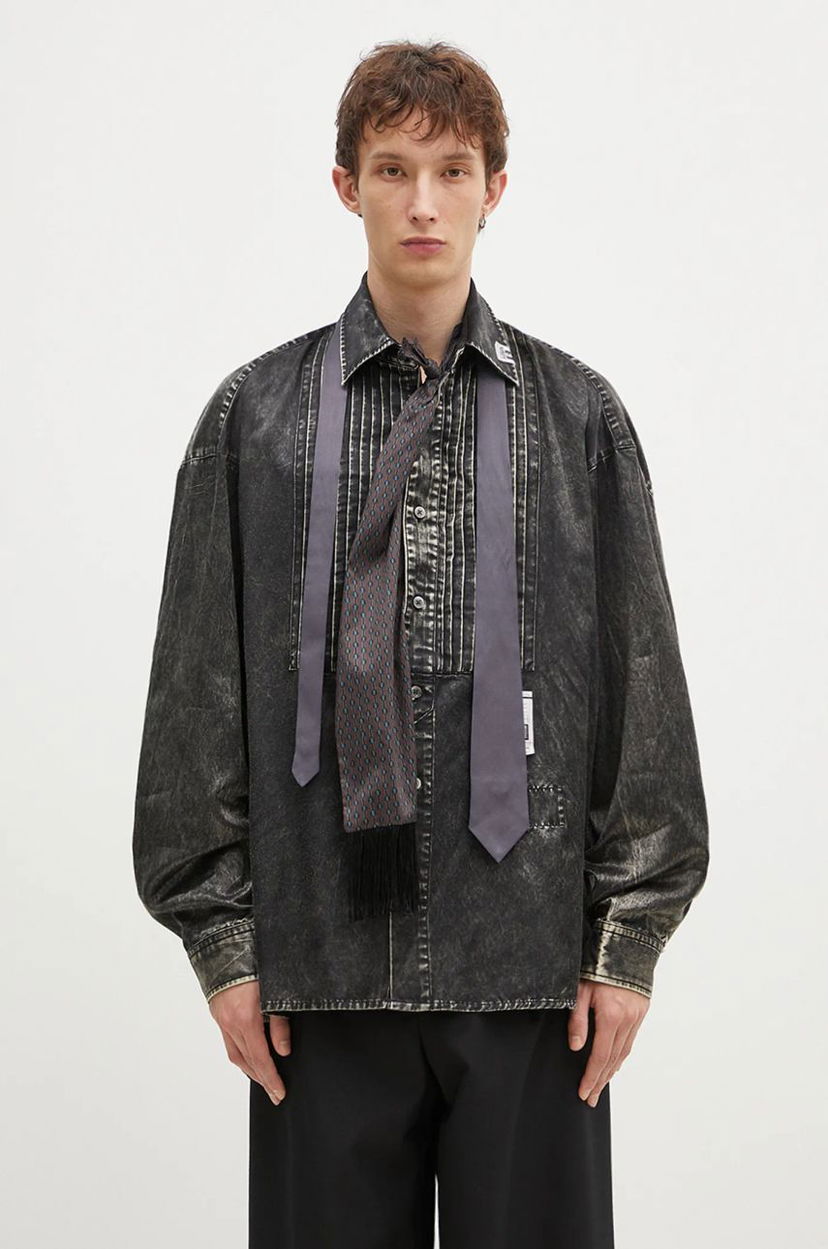 Paita Maison MIHARA YASUHIRO Maison MIHARA YASUHIRO Accessories Mixed Relaxed Longsleeve Shirt Harmaa | J13SH185