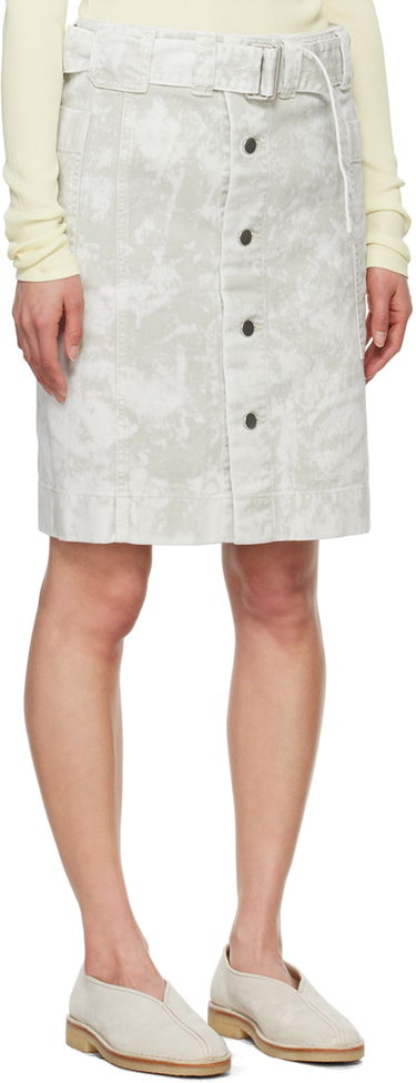 Hame LEMAIRE Lemaire Apron Denim Miniskirt Valkoinen | SK1024 LD1012, 1