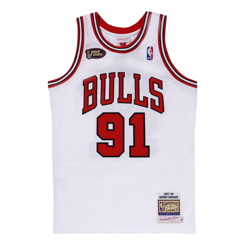 Jersey Mitchell & Ness Dennis Rodman 97-98  Jersey Valkoinen | AJY44951-CBU97DRDWHIT