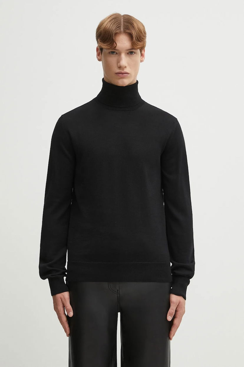 Villapaita Maison Margiela MM6 Maison Margiela Wool Turtleneck Sweater Musta | SH0HA0006.M13133.900