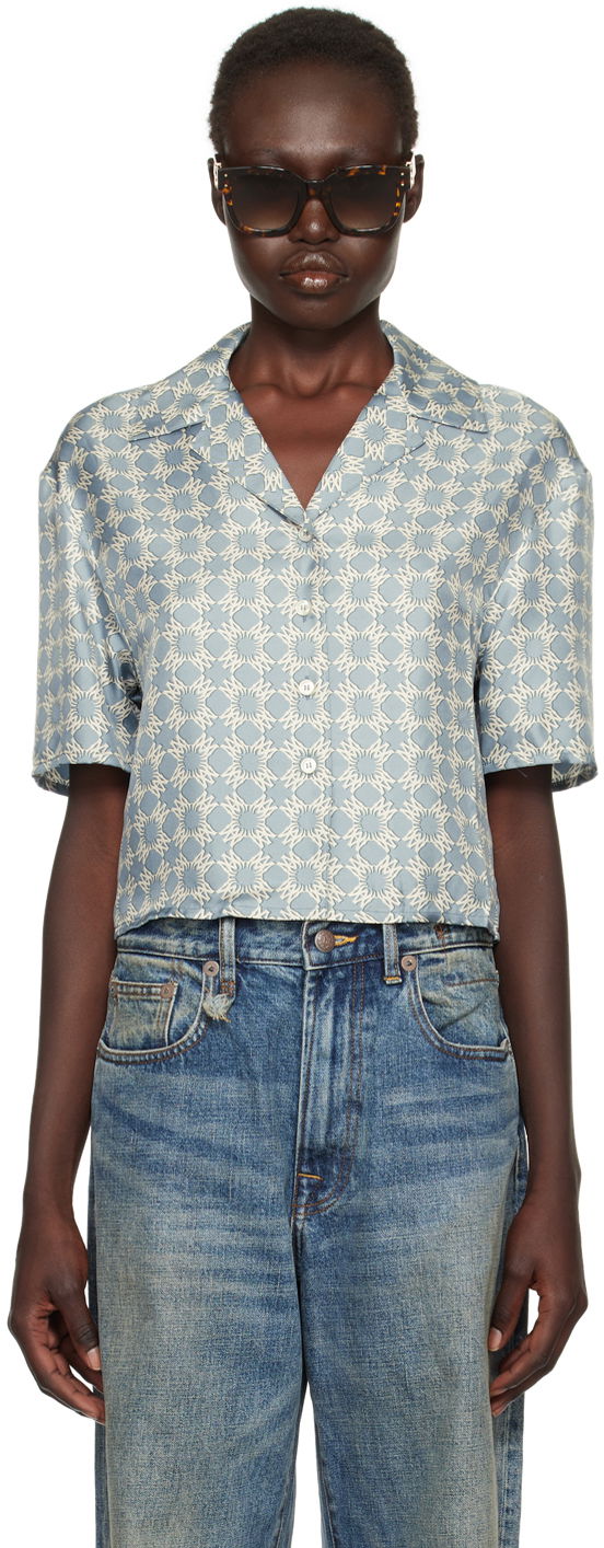 Paita AMIRI Quad Patterned Shirt Sininen | AWSTCA1018