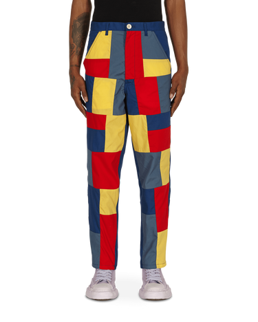 Housut Comme des Garçons Patchwork Pants Punainen | FG-P022-SS21 1, 1