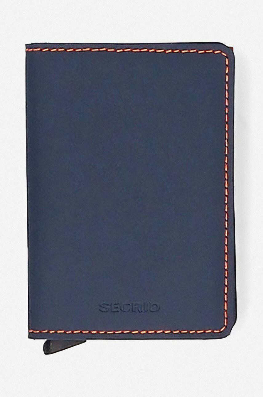 Lompakko Secrid Slimwallet Matte Wallet Sininen | SM.Nightblue.Orange, 0