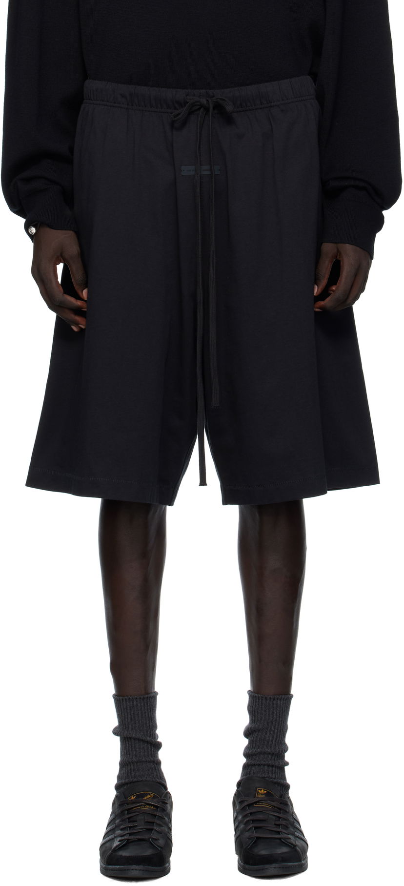 Shortsit Fear of God Fear of God ESSENTIALS Basketball Jersey Shorts Musta | 160SP254610F