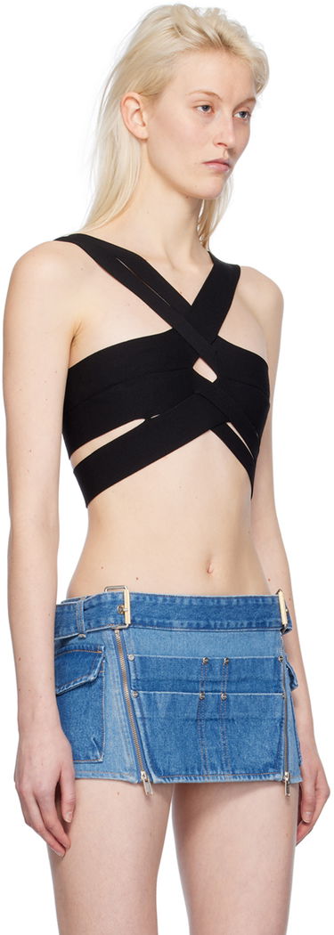 Rintaliivit Dion Lee Harness Bralette Musta | A7770PS24, 1