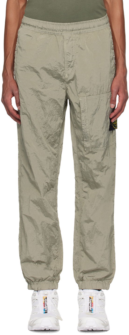 Verryttelyhousut Stone Island Khaki Nylon Metal Sweatpants Vihreä | 811531019