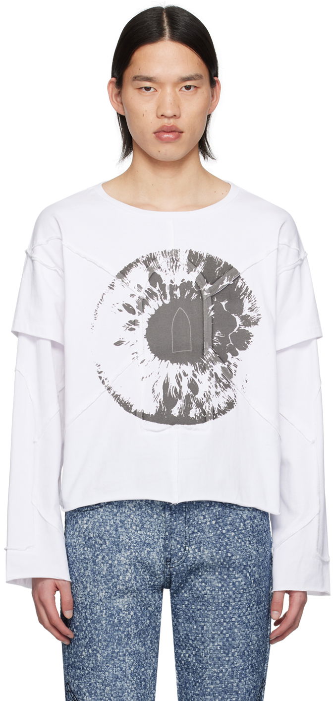 T-paita Who Decides War Eye Long Sleeve T-Shirt Valkoinen | 1110160001SS24
