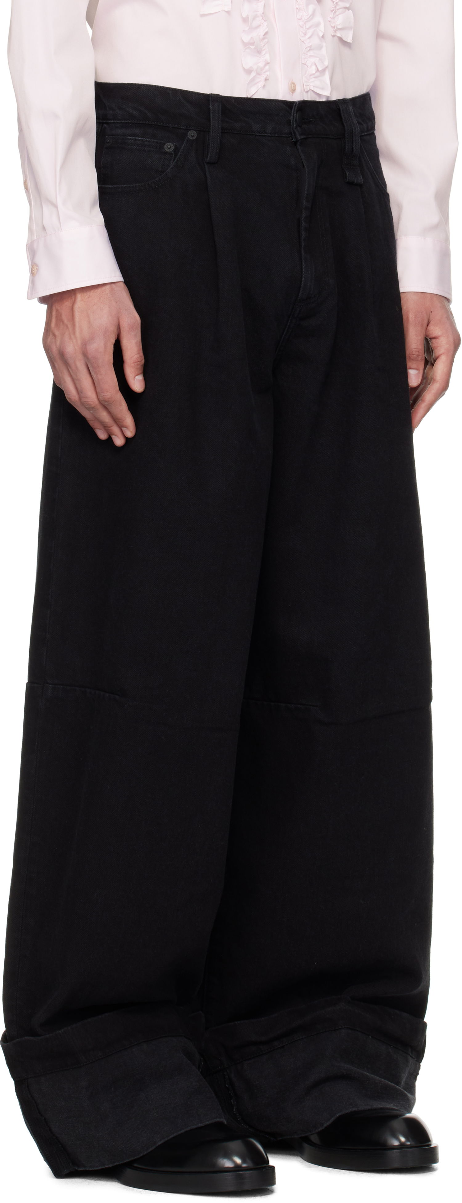 Jeans Simone Rocha Simone Rocha Embellished Puddle Jeans Musta | 4131B 1239, 1