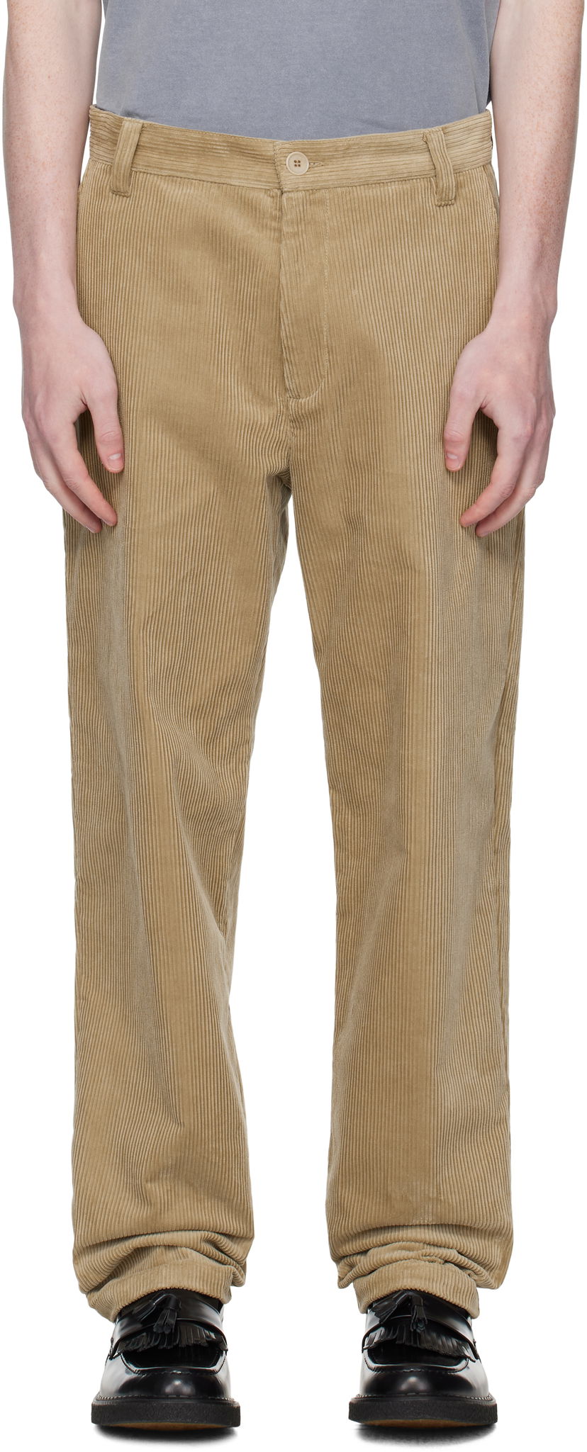 Housut A.P.C. A.P.C. Lawrence Corduroy Trousers Beige | COHBB-H08509