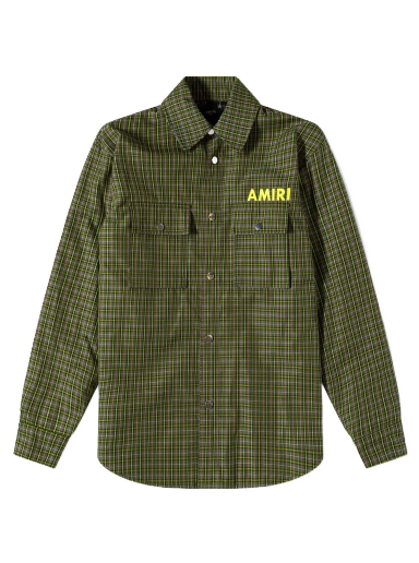 Paita AMIRI Logo Overshirt Vihreä | PF22MOS007-785