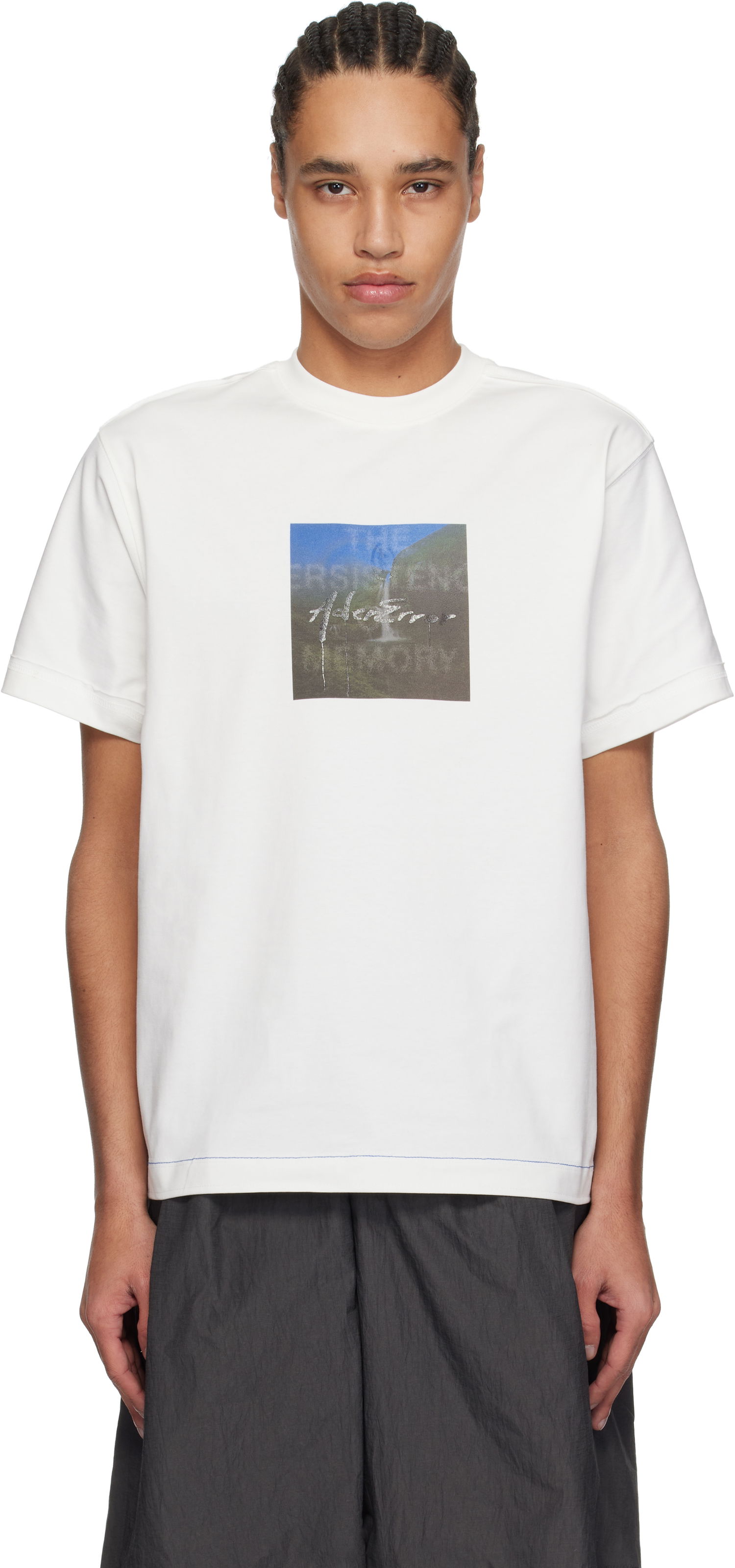 T-paita ADER ERROR ADER error Product. 37 Graphic T-Shirt Valkoinen | BO01SSTS0101OW, 0