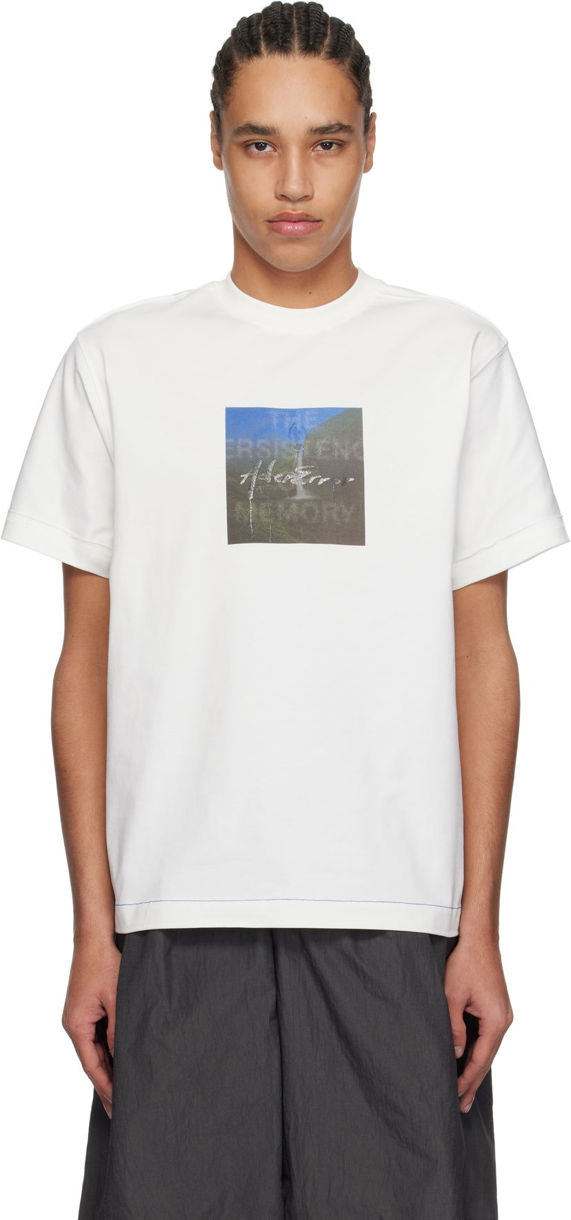 T-paita ADER ERROR ADER error Product. 37 Graphic T-Shirt Valkoinen | BO01SSTS0101OW