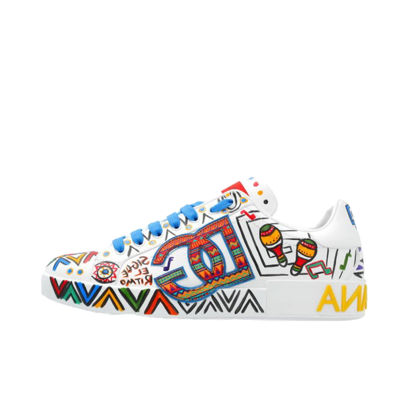 Tennarit ja kengät Dolce & Gabbana Portofino White Multicolor Monivärinen | CS1772 AS435 87588