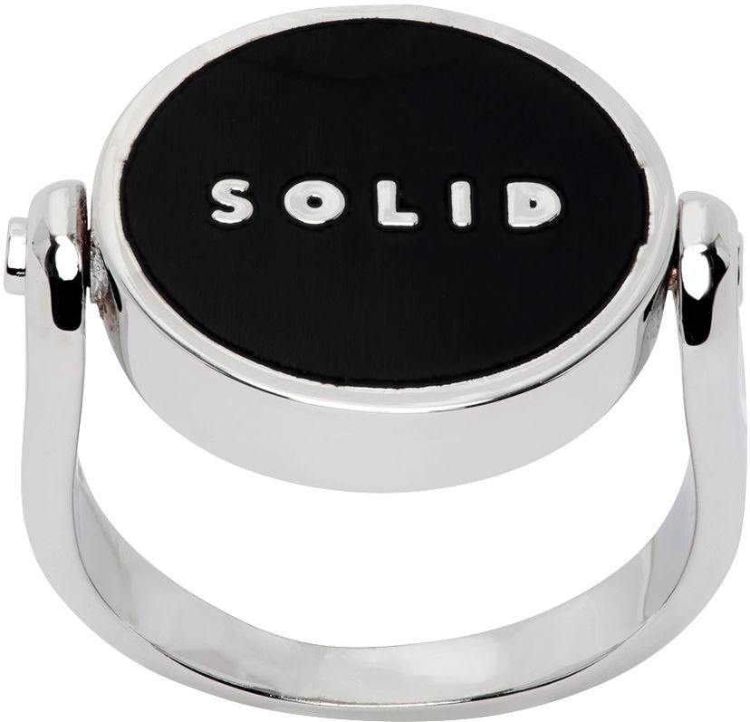 Sormus Solid Homme Solid Homme Round Ring Musta | S231AC22