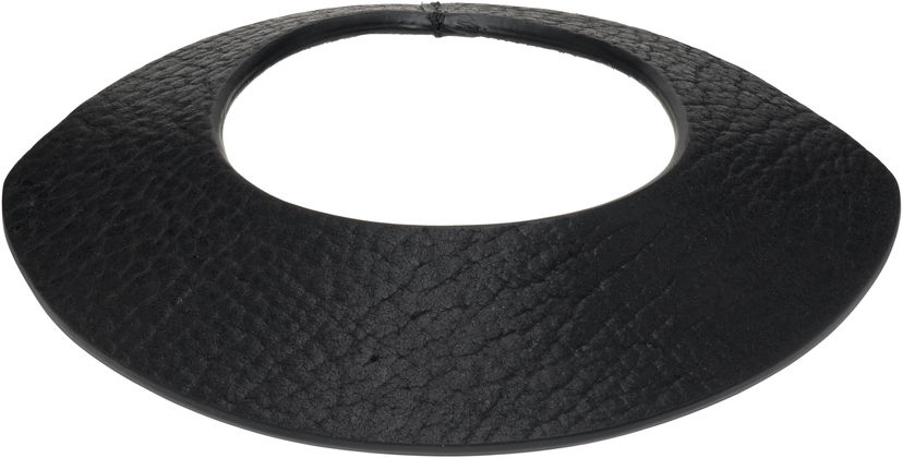 Kaulakoru Rick Owens Rick Owens Concordians Anthem Textured Leather Collar Necklace Musta | RA02E0707 LBT
