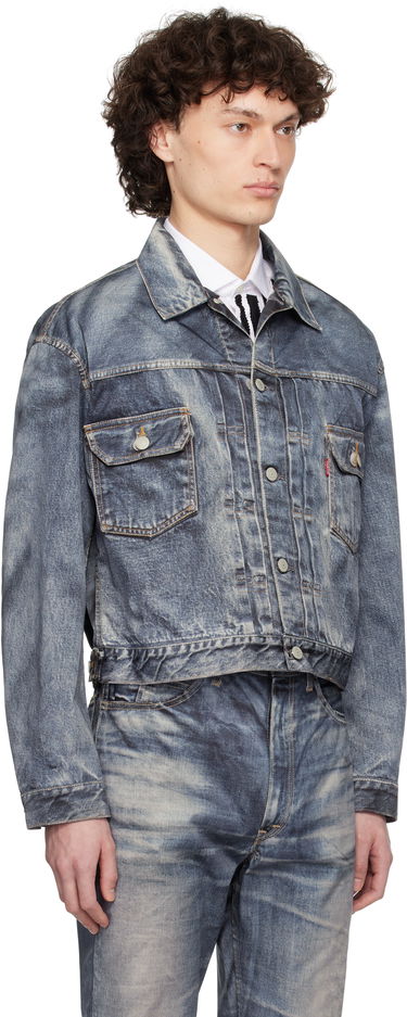 Takki Junya Watanabe Junya Watanabe Levi's Edition Denim Trucker Jacket Sininen | WO-J910-100, 1
