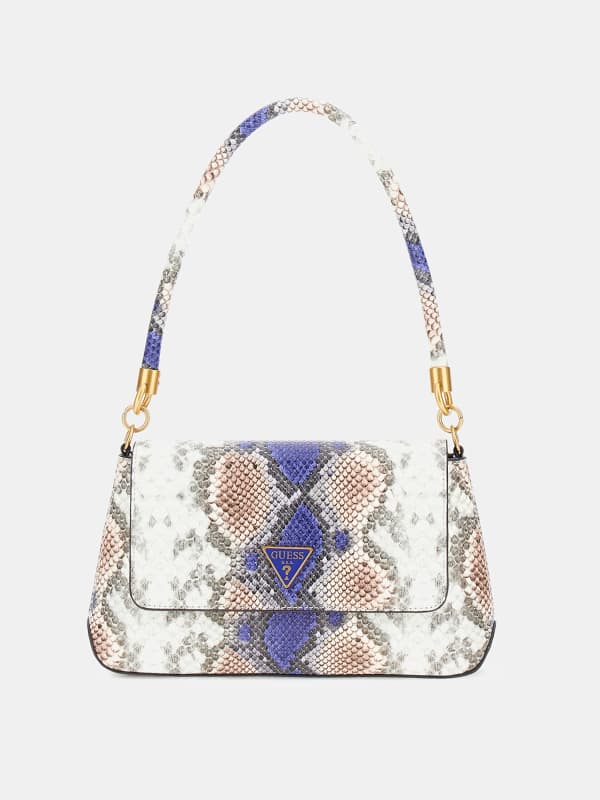 Käsilaukku GUESS Python Print Shoulder Bag Sininen | HWXB9499200, 0