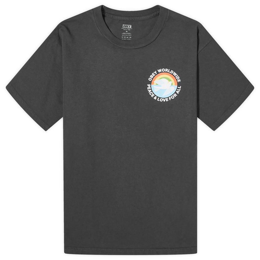 T-paita OBEY Peace & Love For All Musta | 163813765-VBL