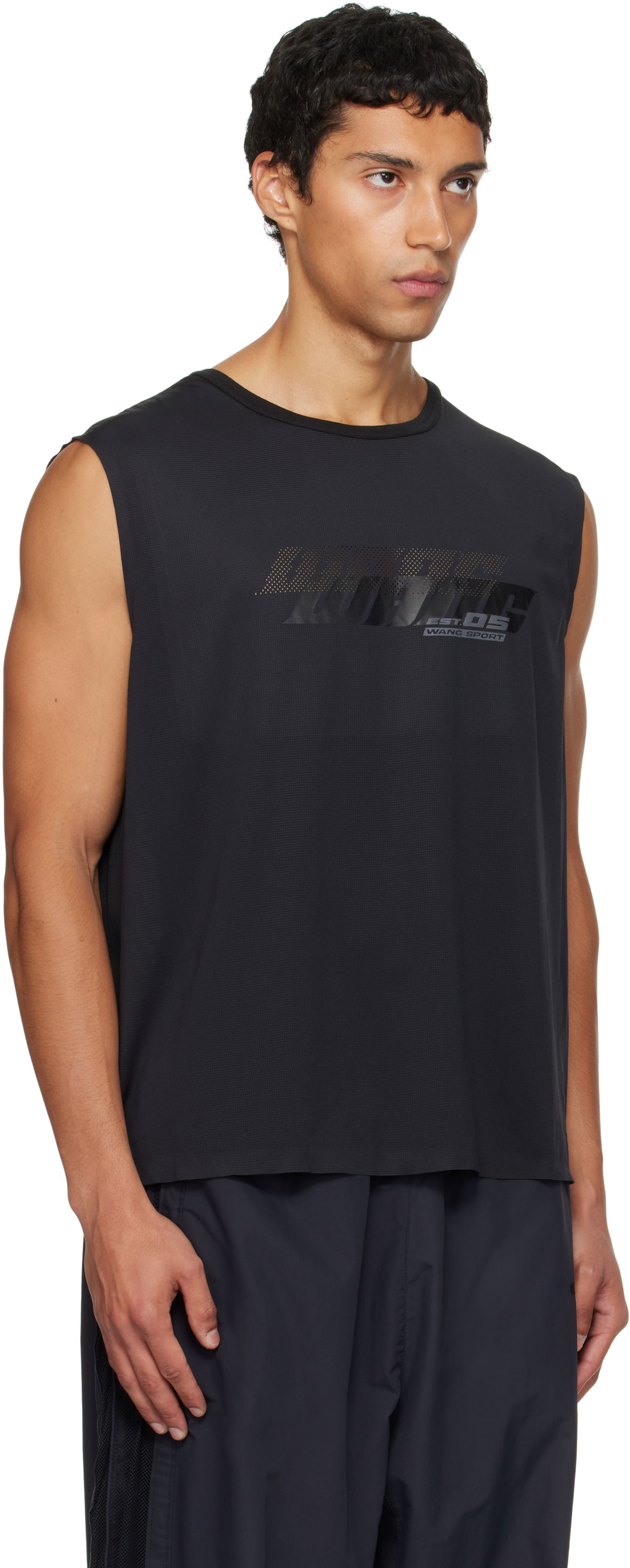 Tankkitoppi Alexander Wang Alexander Wang Graphic Logo Muscle Tank Top Musta | 6CC3251089, 1