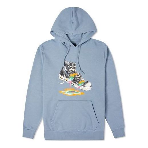 Huppari Converse Converse Graphic Print Pullover Hoodie Sininen | 10022937-A03