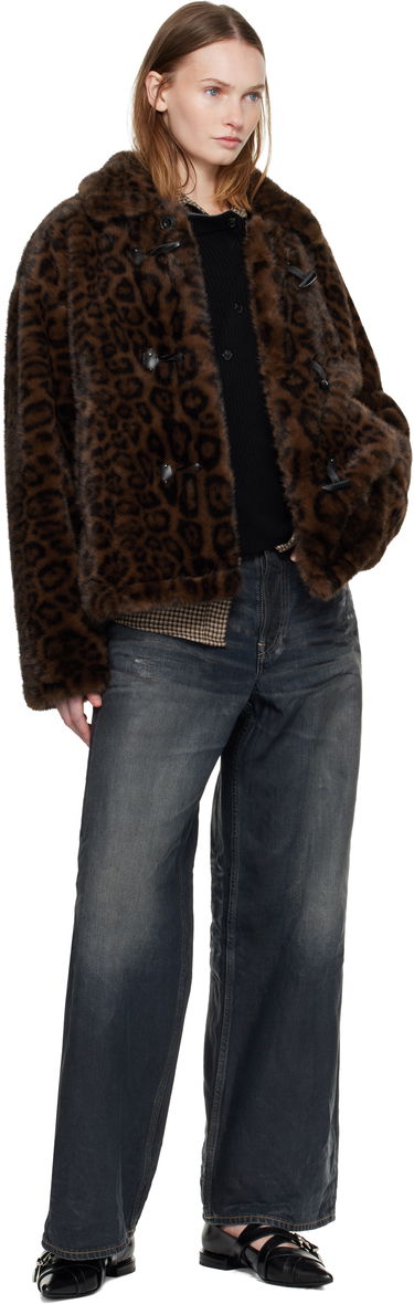 Takki Andersson Bell Andersson Bell Leopard Fur Duffle Jacket Ruskea | awa735u, 3