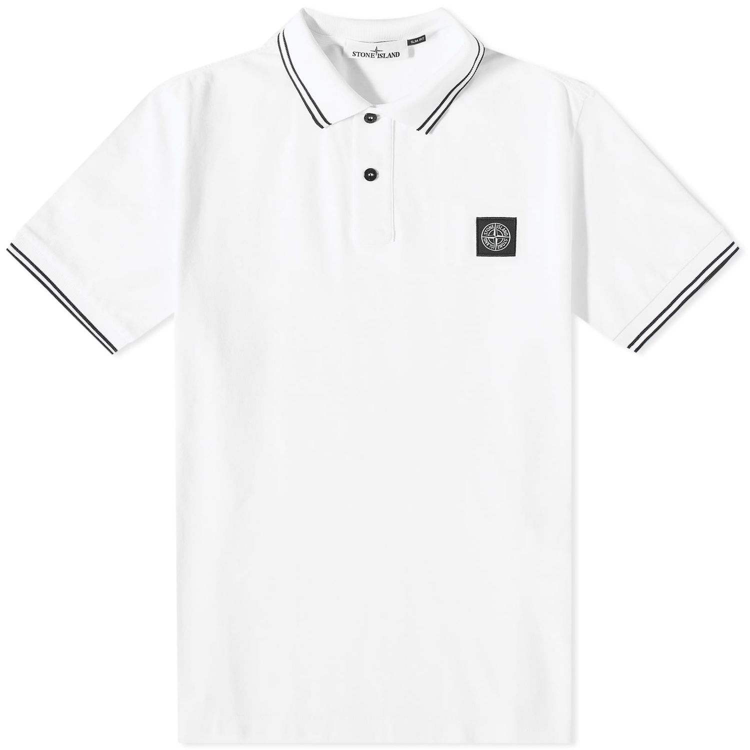 Poolopaita Stone Island Patch Polo Valkoinen | 10152SC18-A1001, 0