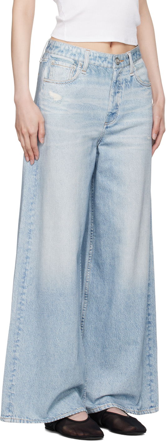 Jeans rag & bone rag & bone Miramar Sofie Ankle Wide-Leg Trousers Sininen | WCW24S70078207, 1