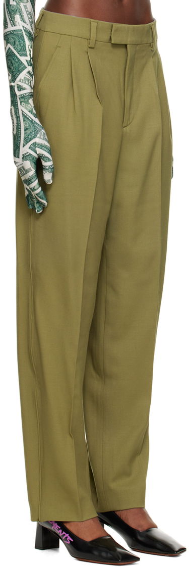 Housut VETEMENTS Two-Pleat Trousers Vihreä | VL14PA220K, 1