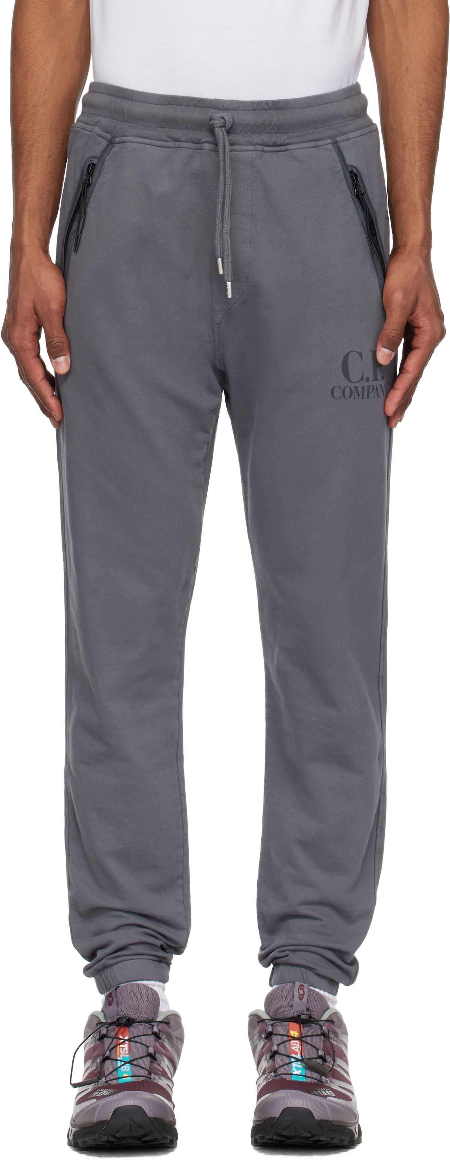 Verryttelyhousut C.P. Company C.P. Company Light Fleece Logo Sweatpants Harmaa | 18CMSP134A-002246G, 0