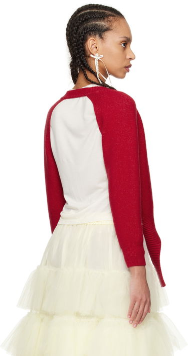 Villapaita Simone Rocha Simone Rocha Open Back Cardigan Punainen | LMK7 0660, 2