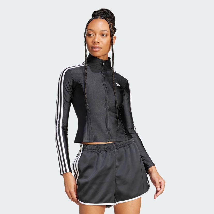 Tuulitakki adidas Performance 3-Stripes Slim Jacket Musta | JD5025