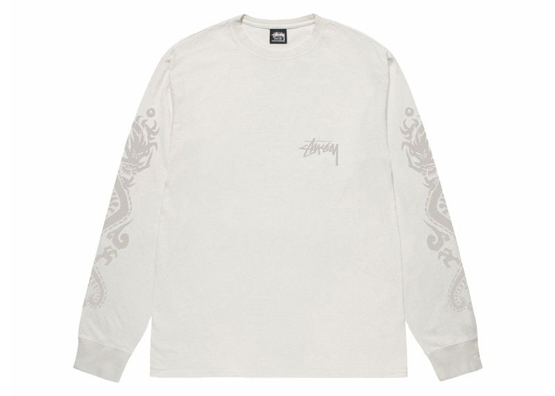 T-paita Stüssy Dragons Long Sleeve T-Shirt Valkoinen | 1995031