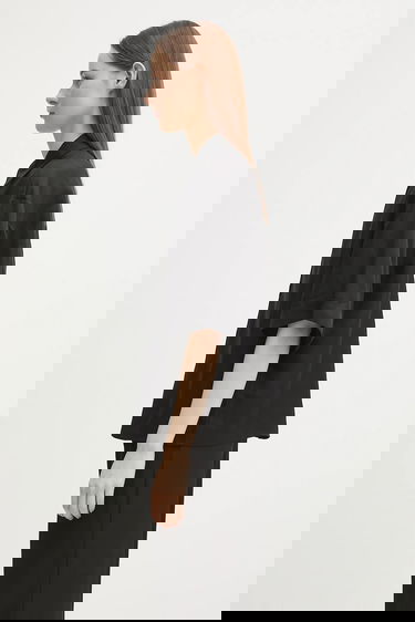 Paita Anine Bing Anine Bing Coco Relaxed Linen-Blend Shirt Musta | A.07.11130, 1