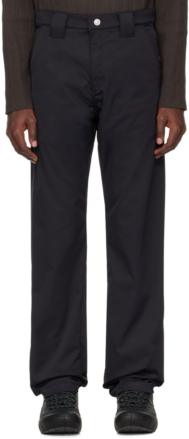 Housut AFFXWRKS Curved Trousers Musta | SS24TR01