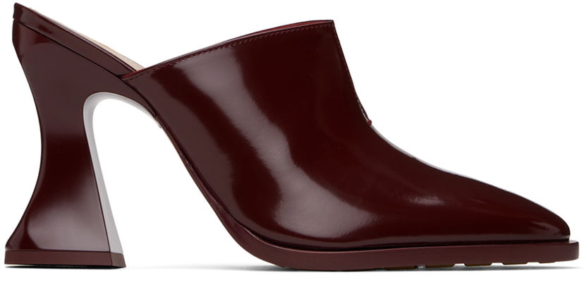 Tennarit ja kengät Bottega Veneta Cha-Cha Patent Leather Mules Punainen | 787036 V4BO0