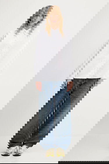 Paita Samsoe Samsoe Samsoe Samsoe Salasa Relaxed Fit Shirt Valkoinen | F25100006, 4