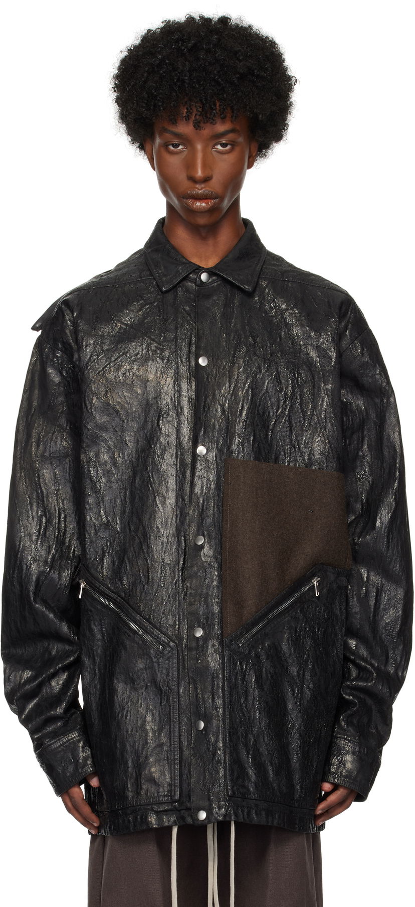 Takki Rick Owens Turbo Jacket Musta | RR02D6719 BMTWTY
