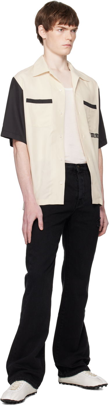 Paita AMIRI AMIRI 'Try It' Bowling Shirt Beige | AMSTCA1149, 3