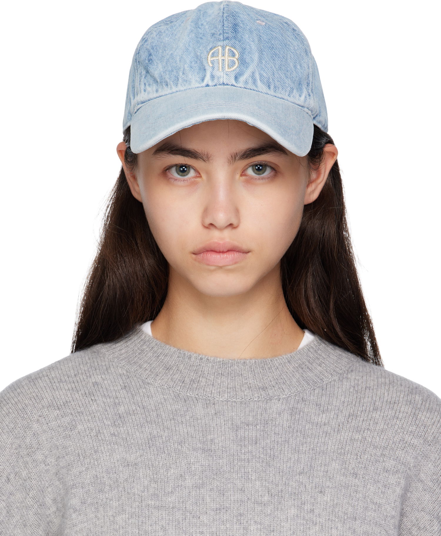 Korkki Anine Bing Anine Bing Jeremy Denim Baseball Cap Sininen | A-12-11407-WHD24, 0