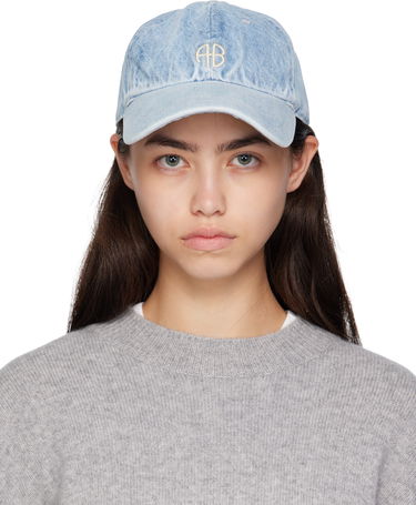 Korkki Anine Bing Anine Bing Jeremy Denim Baseball Cap Sininen | A-12-11407-WHD24, 0