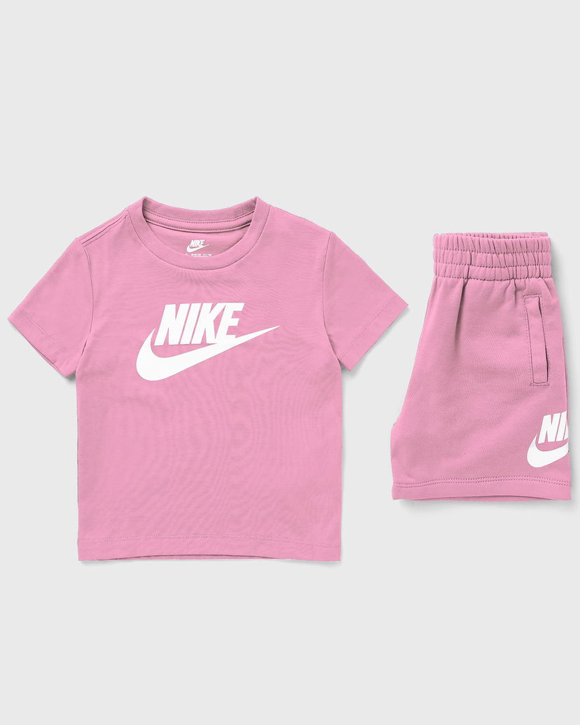 Verryttelypuku Nike Toddler Girls' T-Shirt and Shorts Set Vaaleanpunainen | 36L596-ACG