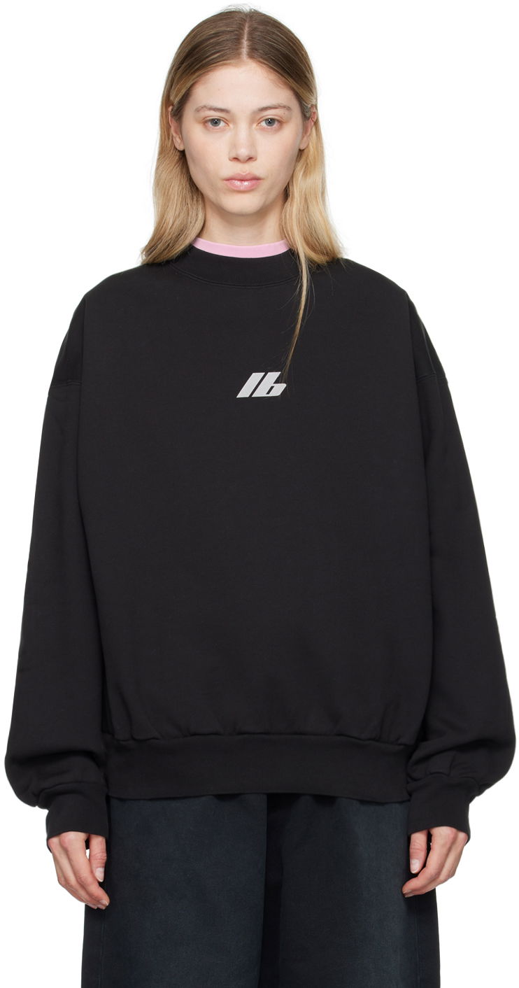 Huppari Balenciaga Black Regular Sweatshirt Musta | 697869 TQVT8